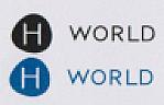 H WORLD (and logo) trademark logo