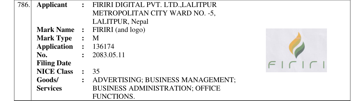 Original bulletin entry for FIRIRI (and logo)