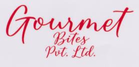 GOURMET BITES PVT.LTD. (and logo) trademark logo