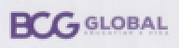 BCG GLOBAL (and logo) trademark logo