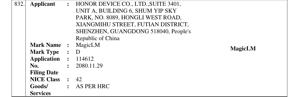 Original bulletin entry for MagicLM MagicLM