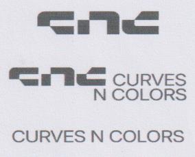 CURVES N COLORS (and logo) trademark logo