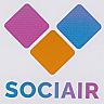 SOCIAIR (and logo) trademark logo