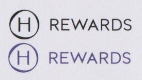 H REWARDS (and logo) trademark logo