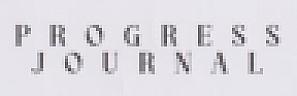 P R O G R E S S J O U R N A L (and logo) trademark logo