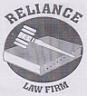 RELIANCE LAW FIRM (and logo) trademark logo