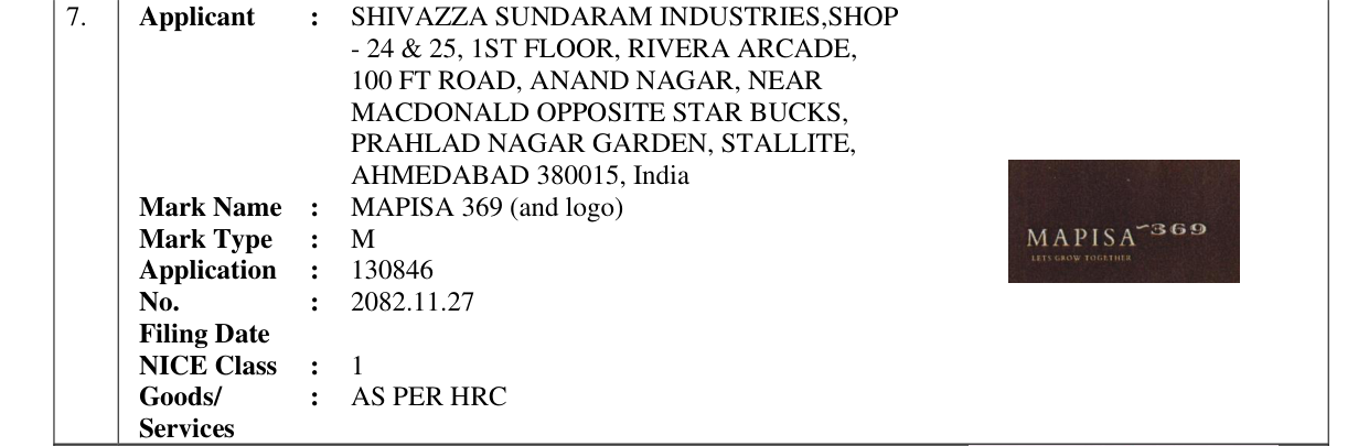 Original bulletin entry for MAPISA 369 (and logo)
