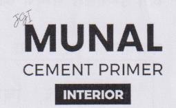 JGI MUNAL CEMENT PRIMER (and logo) trademark logo