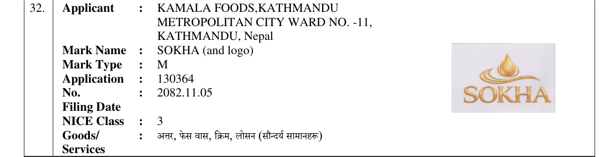 Original bulletin entry for SOKHA (and logo)