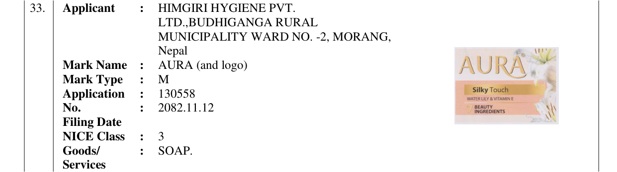 Original bulletin entry for AURA (and logo)