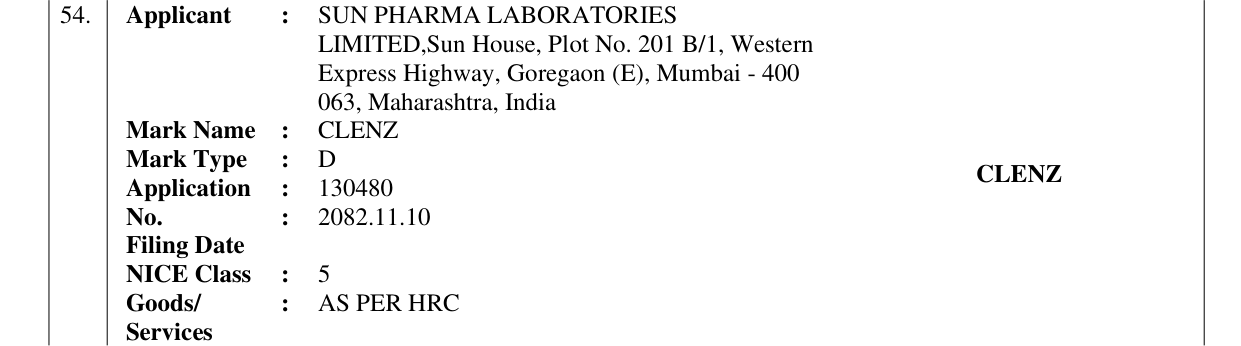 Original bulletin entry for CLENZ