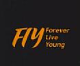 FLY FOREVER LIVE YOUNG (and logo) trademark logo