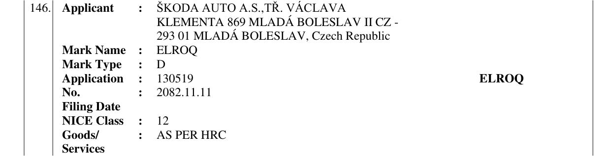 Original bulletin entry for ELROQ