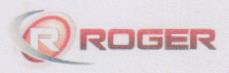 R ROGER (and logo) trademark logo