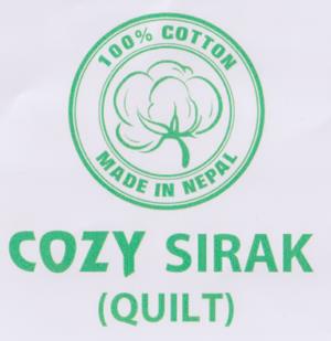 COZY SIRAK (QUILT) (and logo) trademark logo