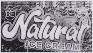 BE NATURAL ICE CREAM (and logo) trademark logo