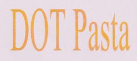 DOT PASTA (and logo) trademark logo