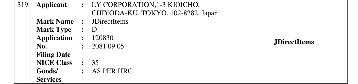 Original bulletin entry for JDirectItems