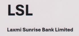 LSL LAXMI SUNRISE BANK LIMITED (and logo) trademark logo