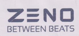 ZENO BETWEEN BEATS (and logo) trademark logo