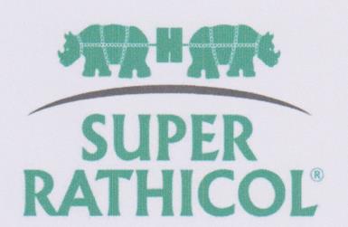 SUPER RATHICOL (and logo) trademark logo
