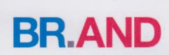 BR.AND (and logo) trademark logo