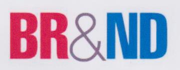 BR&ND (and logo) trademark logo