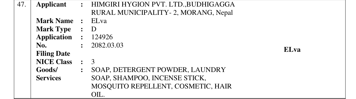 Original bulletin entry for ELva