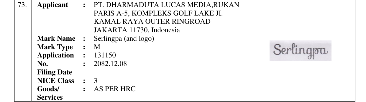 Original bulletin entry for Serlingpa (and logo)