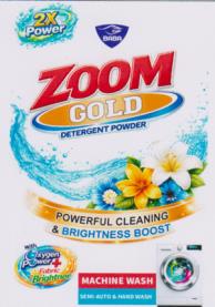 ZOOM GOLD DETERGENT POWDER (and logo) trademark logo