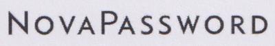 NOVAPASSWORD (and logo) trademark logo