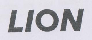 LION (and logo) trademark logo
