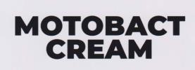 MOTOBACT CREAM (and logo) trademark logo