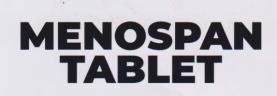 MENOSPAN TABLET (and logo) trademark logo