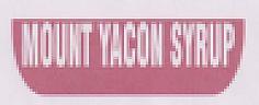 MOUNT YACON SYRUP (and logo) trademark logo