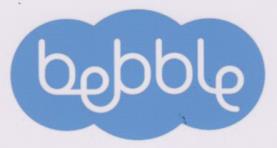 BEBBLE (and logo) trademark logo