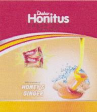DABUR HONITUS COUGH DROPS (and logo) trademark logo
