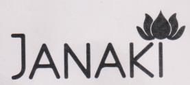 JANAKI (and logo) trademark logo
