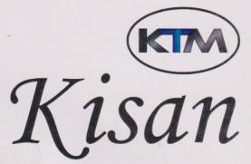 KTM KISAN (and logo) trademark logo