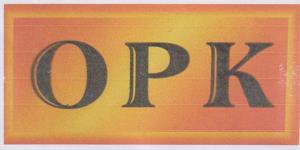 OPK (and logo) trademark logo