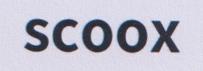 SCOOX (and logo) trademark logo