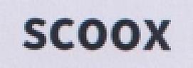 SCOOX (and logo) trademark logo