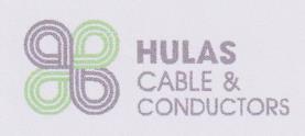 HULAS CABLE & CONDUCTORS (and logo) trademark logo