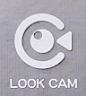 LOOK CAM (and logo) trademark logo