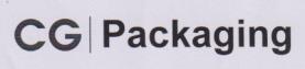 CG। PACKAGING (and logo) trademark logo