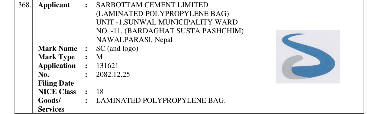 Original bulletin entry for SC (and logo)