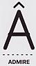 ADMIRE (and logo) trademark logo