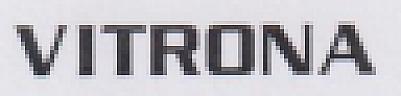 VITRONA (and logo) trademark logo