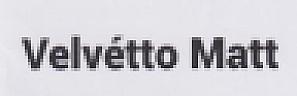VELVETTO MATT (and logo) trademark logo