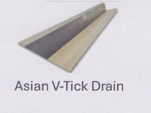 ASIAN V-TICK DRAIN (and logo) trademark logo